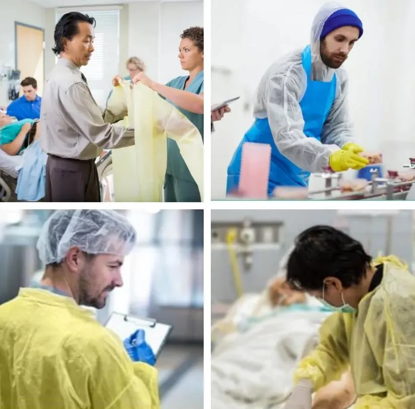 applications of disposable isolation gowns